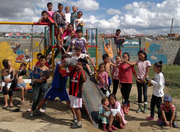 Die Kindertagesstätte Bayasgalant, Ulaanbaatar, Mongolei